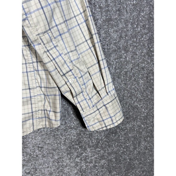 REI Long Sleeve Plaid Button Up Shirt Mens Size Large Stretch Vented Pockets - Picture 7 of 10